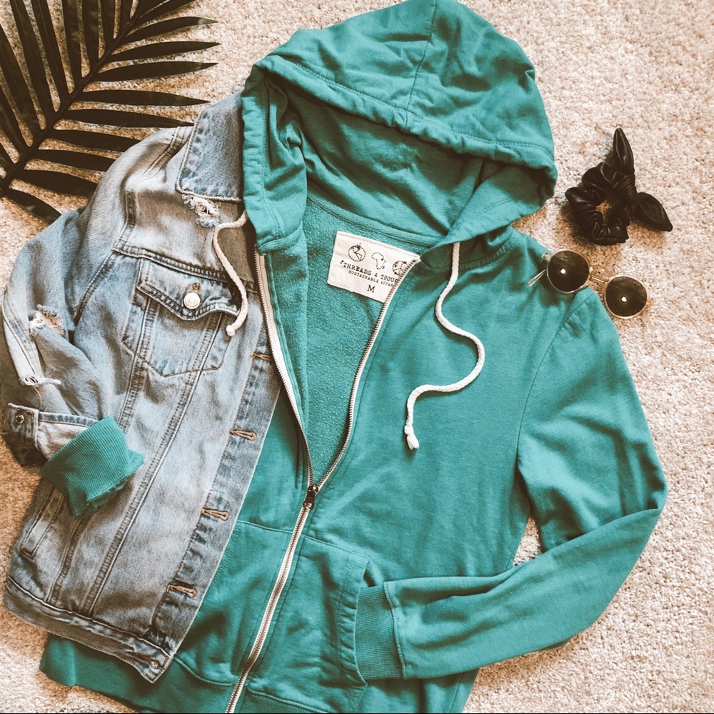 HP ⭐️ Teal Zip-Up Hoodie